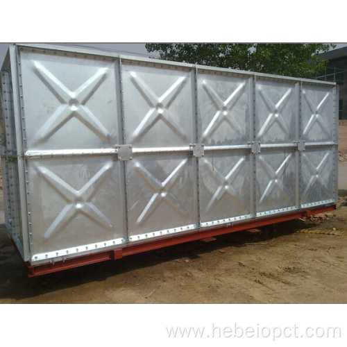 Hot Dipped Galvanized Water Tank 50 Cubic meters